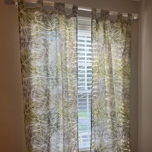 Palm Leaf Curtains (4 panels)